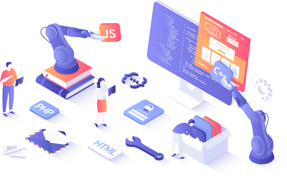 illustration developpement d'application web